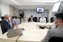 25.03.2021 - Visita do grupo técnico  da nova Ferroeste  a ACIC Cascavel.
 Foto Gilson Abreu/AEN
