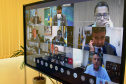 O Secretário de Estado da Saúde, Beto Preto, representou o governador Ratinho Junior no final da tarde de hoje (26), em reunião virtual, com o ministro da Saúde, Marcelo Queiroga.Foto: Américo Antonio/SESA