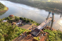 Obra da nova ponte entre Brasil e Paraguai alcança 49% de execução. Foto: Valtemir de Souza/Itaipu