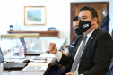 A Controladoria-Geral do Estado (CGE) verificou a contratação de R$ 357,8 milhões de recursos públicos que seriam aplicados especificamente para o combate à pandemia de covid-19.  Na foto, o controlador-geral do Estado, Raul Siqueira  -  Curitiba, 29/03/2021   -  Foto: José Fernando Ogura/Arquivo AEN