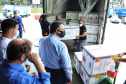 O Paraná recebeu nesta quinta-feira (1º) o 11° lote de vacinas contra Covid-19 do Ministério da Saúde. São 492.200 doses da Coronavac, produzida pela Sinovac e Instituto Butantan, e 33.250 doses da Covishield, produzida pela Universidade de Oxford com AstraZeneca e Fundação Oswaldo Cruz (Fiocruz).Foto: José Fernando Ogura/AEN