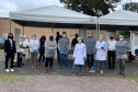 Nesta quarta-feira (7), a Universidade Estadual do Paraná (Unespar) aplicou, de forma gratuita, testes moleculares (RT-PCR) na comunidade universitária para detecção do novo coronavírus em pessoas assintomáticas.  -  Curitiba, 07/04/2021  -  Foto: Unespar