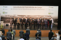 O governador Carlos Massa Ratinho Junior acompanha o  presidente Jair Bolsonaro nesta quarta-feira (7),   na transmissao de cargo do  diretor-geral brasileiro da Itaipu Binacional, o general João Francisco Ferreira .  07/04/2021 - Foto: Geraldo Bubniak/AEN