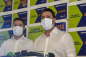 08.04.2021 - Governador Carlos Massa Ratinho Junior com Secretário da saúde Beto Preto
distribuição 12 lote de vacinas no Paraná
Foto Gilson Abreu/AEN