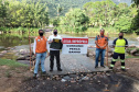 O Rio São João, às margens da Rodovia BR-376 e na altura do km 679 (sentido Sul), não deve ser utilizado como espaço de lazer, recreação e pesca. A orientação é do Instituto Água e Terra (IAT), vinculado à Secretaria do Desenvolvimento Sustentável e do Turismo (Sedest).  -  Curitiba, 08/04/2021  -  Foto: IAT/SEDEST