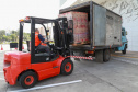 A edição 2021 da campanha Cesta Solidária Paraná, encerrada na terça-feira (06), conseguiu arrecadar mais de 200 toneladas de alimentos. . Foto: Valdelino Pontes
