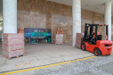 A edição 2021 da campanha Cesta Solidária Paraná, encerrada na terça-feira (06), conseguiu arrecadar mais de 200 toneladas de alimentos. . Foto: Valdelino Pontes
