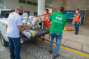 A edição 2021 da campanha Cesta Solidária Paraná, encerrada na terça-feira (06), conseguiu arrecadar mais de 200 toneladas de alimentos. . Foto: Valdelino Pontes