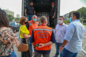 A edição 2021 da campanha Cesta Solidária Paraná, encerrada na terça-feira (06), conseguiu arrecadar mais de 200 toneladas de alimentos. . Foto: Valdelino Pontes