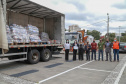 A edição 2021 da campanha Cesta Solidária Paraná, encerrada na terça-feira (06), conseguiu arrecadar mais de 200 toneladas de alimentos. . Foto: Valdelino Pontes