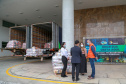 A edição 2021 da campanha Cesta Solidária Paraná, encerrada na terça-feira (06), conseguiu arrecadar mais de 200 toneladas de alimentos. . Foto: Valdelino Pontes