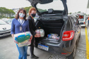 A edição 2021 da campanha Cesta Solidária Paraná, encerrada na terça-feira (06), conseguiu arrecadar mais de 200 toneladas de alimentos. . Foto: Valdelino Pontes