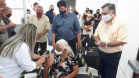 Vacinação contra a Covid-19 em Sertaneja. Foto:SESA