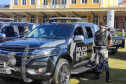 A semana começou com uma grande Operação da Polícia Militar nos Campos Gerais do estado para inibir crimes violentos contra o patrimônio e homicídios. Trata-se de uma malha de recobrimento em relação ao efetivo já existente na região. As equipes do Batalhão de Operações Especiais (BOPE)  estarão empenhadas nos próximos 15 dias desenvolvendo abordagens, fiscalização e intensificação de policiamento preventivo em todo o estado.  -  Ponta Grossa, 12/04/2021  -  Foto: Divulgação SESP