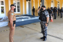 A semana começou com uma grande Operação da Polícia Militar nos Campos Gerais do estado para inibir crimes violentos contra o patrimônio e homicídios. Trata-se de uma malha de recobrimento em relação ao efetivo já existente na região. As equipes do Batalhão de Operações Especiais (BOPE)  estarão empenhadas nos próximos 15 dias desenvolvendo abordagens, fiscalização e intensificação de policiamento preventivo em todo o estado.  -  Ponta Grossa, 12/04/2021  -  Foto: Divulgação SESP