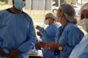 O Paraná iniciou a campanha nacional de vacinação contra a influenza nesta segunda-feira (12). A meta é imunizar contra a gripe pelo menos 90% do público-alvo, estimado em 4,4 milhões de pessoas.  -  Curitiba, 12/04/2021  -  Foto: Américo Antonio/SESA