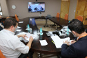A Copel firmou um convênio de cooperação técnica com a ANDE, empresa de energia do Paraguai, para trocar experiências e conhecimento nas áreas de distribuição, geração, comercialização e transmissão de energia. O acordo foi assinado na manhã desta segunda-feira (12), em reunião virtual realizada com diretores das duas empresas.  Foto: Valdenir Daniel Cavalheiro