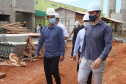 O secretário estadual da Segurança Pública, Romulo Marinho, acompanha obras da nova Cadeia Pública de Foz do Iguaçu. Foto:SESP