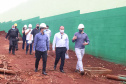 O secretário estadual da Segurança Pública, Romulo Marinho, acompanha obras da nova Cadeia Pública de Foz do Iguaçu. Foto:SESP