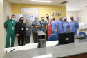 O governador Carlos Massa Ratinho Junior visita nesta quarta-feira (14) o Hospital Regional São Sebastião, na Lapa. A Secretaria de Estado da Saúde disponibiliza seis leitos de UTI no hospital. A unidade já conta com 40 leitos de enfermaria na estratégia de combate à Covid-19. 14/04/2021 - Foto: Geraldo Bubniak/AEN