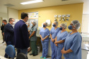 O governador Carlos Massa Ratinho Junior visita nesta quarta-feira (14) o Hospital Regional São Sebastião, na Lapa. A Secretaria de Estado da Saúde disponibiliza seis leitos de UTI no hospital. A unidade já conta com 40 leitos de enfermaria na estratégia de combate à Covid-19. 14/04/2021 - Foto: Geraldo Bubniak/AEN