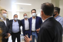 O governador Carlos Massa Ratinho Junior visita nesta quarta-feira (14) o Hospital Regional São Sebastião, na Lapa. A Secretaria de Estado da Saúde disponibiliza seis leitos de UTI no hospital. A unidade já conta com 40 leitos de enfermaria na estratégia de combate à Covid-19. 14/04/2021 - Foto: Geraldo Bubniak/AEN