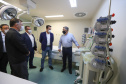 O governador Carlos Massa Ratinho Junior visita nesta quarta-feira (14) o Hospital Regional São Sebastião, na Lapa. A Secretaria de Estado da Saúde disponibiliza seis leitos de UTI no hospital. A unidade já conta com 40 leitos de enfermaria na estratégia de combate à Covid-19. 14/04/2021 - Foto: Geraldo Bubniak/AEN