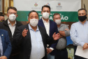 O governador Carlos Massa Ratinho Junior visita nesta quarta-feira (14) o Hospital Regional São Sebastião, na Lapa. A Secretaria de Estado da Saúde disponibiliza seis leitos de UTI no hospital. A unidade já conta com 40 leitos de enfermaria na estratégia de combate à Covid-19. 14/04/2021 - Foto: Geraldo Bubniak/AEN