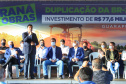 O governador Carlos Massa Ratinho Junior esteve nesta quarta-feira (14) em Guarapuava, na região Central do Estado, para vistoriar as obras de duplicação da BR-277 que cruza o perímetro urbano da cidade. Foto: José Fernando Ogura/AEN
