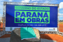 O governador Carlos Massa Ratinho Junior esteve nesta quarta-feira (14) em Guarapuava, na região Central do Estado, para vistoriar as obras de duplicação da BR-277 que cruza o perímetro urbano da cidade. Foto: José Fernando Ogura/AEN