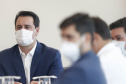 A TIM Brasil anunciou, nesta quinta-feira (15), que estenderá sua rede 4G para novos pontos no Interior do Estado. O novo plano foi anunciado no Palácio Iguaçu, pelo governador Carlos Massa Ratinho Junior e pelo CEO da TIM Brasil, Pietro Labriola.  -   Curitiba, 15/04/2021  -  Foto: Jonathan Campos/AEN