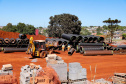 Serviços de terraplenagem, drenagem e de pavimentação estão em andamentos na readequação do Trevo Cataratas, em Cascavel, na região Oeste do estado.  -  Cascavel, 15/04/2021 -  Foto: Divulgação DER/PR