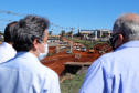 Serviços de terraplenagem, drenagem e de pavimentação estão em andamentos na readequação do Trevo Cataratas, em Cascavel, na região Oeste do estado.  -  Cascavel, 15/04/2021 -  Foto: Divulgação DER/PR