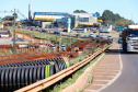 Serviços de terraplenagem, drenagem e de pavimentação estão em andamentos na readequação do Trevo Cataratas, em Cascavel, na região Oeste do estado.  -  Cascavel, 15/04/2021 -  Foto: Divulgação DER/PR