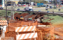 Serviços de terraplenagem, drenagem e de pavimentação estão em andamentos na readequação do Trevo Cataratas, em Cascavel, na região Oeste do estado.  -  Cascavel, 15/04/2021 -  Foto: Divulgação DER/PR