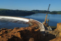 Foi concluído o processo de enchimento do reservatório da Pequena Central Hidrelétrica Bela Vista, instalada pela Copel no rio Chopim, entre os municípios de Verê e São João, no sudoeste do Paraná. -  16/04/2021  -  Foto: Divulgação Copel