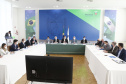 O governador Carlos Massa Ratinho Junior ressaltou que o pacote de medidas sociais voltadas para amenizar a situação da parcela mais vulnerável da população paranaense, lançado nesta terça-feira (20), no Palácio Iguaçu, é reflexo da união entre todos os Poderes constituídos do Estado no enfrentamento à pandemia da Covid-19. -  Curitiba, 20/04/2021  -  Foto: Jonathan Campos/AEN