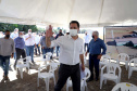 O governador Carlos Massa Ratingo Junior participou nesta quinta-feira (22) da entrega de um novo frigorífico para abate e processamento de peixes em Alvorada do Sul, no Norte Pioneiro.  -  Alvorada do Sul, 22/04/2021  -  Foto: Ari Dias/AEN