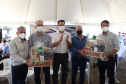 O governador Carlos Massa Ratingo Junior participou nesta quinta-feira (22) da entrega de um novo frigorífico para abate e processamento de peixes em Alvorada do Sul, no Norte Pioneiro.  -  Alvorada do Sul, 22/04/2021  -  Foto: Ari Dias/AEN
