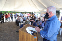 O governador Carlos Massa Ratingo Junior participou nesta quinta-feira (22) da entrega de um novo frigorífico para abate e processamento de peixes em Alvorada do Sul, no Norte Pioneiro.  -  Alvorada do Sul, 22/04/2021  -  Foto: Ari Dias/AEN