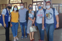 Professores de Paranaguá recebem a primeira dose da vacina contra a Covid-19.Foto:SEED
