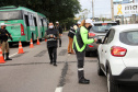 Curitiba, 13 de maio de 2021. Blitz educativa em alusão ao Maio Amarelo. 