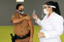 Governo do Estado inicia vacinação das forças de segurança pública  -  Curitiba, 07/04/2021  -  Foto: Divulgação SESP-PR