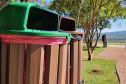 Durante a entrega do selo Aterro Zero, no Parque Estadual Vila Velha, nos Campos Gerais, nesta quarta-feira (19), o secretário do Desenvolvimento Sustentável e do Turismo, Márcio Nunes, destacou que o parque entra para hostoria do país e atende o conceito de sustentabilidade do Governo do Estado. Na foto, os sacos dos lixos sao produzidos pelo projeto, com reciclagem de plasticos. - Vila Velha, 19/05/2021  -  Foto: SEDEST/IAT