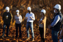 Prefeitos e vereadores de municípios atendidos pelo Sistema de Abastecimento Integrado de Curitiba e Região Metropolitana (SAIC) visitaram nesta semana a obra de construção da Barragem Miringuava, em São José dos Pinhais. Eles foram recebidos por diretores da Sanepar.  -  Curitiba, 20/05/2021  -  Foto: Sanepar