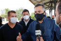 O Paraná começou a vacinar trabalhadores portuários e aeroportuários contra a Covid-19 nesta sexta-feira (28). As doses da vacina AstraZeneca/Fiocruz destinadas a estes grupos foram enviadas pelo Ministério da Saúde nesta semana. Foto:Rodrigo Felix Leal/SEIL
