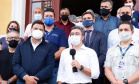 O Paraná começou a vacinar trabalhadores portuários e aeroportuários contra a Covid-19 nesta sexta-feira (28). As doses da vacina AstraZeneca/Fiocruz destinadas a estes grupos foram enviadas pelo Ministério da Saúde nesta semana. Foto:Rodrigo Felix Leal/SEIL
