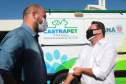 Equipes do Programa Permanente de Castração de Cães e Gatos (CastraPet), da Secretaria de Estado do Desenvolvimento Sustentável e do Turismo (Sedest), concluíram neste sábado (29) a castração de 719 animais em Piraquara. O Município é um dos últimos do ciclo que encerra no final de junho, com atendimento em 45 localidades e 15 mil pets castrados.  -  Piraquara, 29/05/2021  - Foto: Alessandro Vieira/AEN