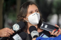 Vestibular da UEL registra ausência de 42% e prova aborda fronteiras e pandemia.   Na foto, Diretora do COPS, Sandra Garcia, falou sobre a prova de redação, que trouxe os temas COVID-19 e pandemia.  - Londrina, 31/05/2021  -  Foto: UEL
