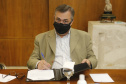 O governador Carlos Massa Ratinho Junior formalizou nesta segunda-feira (31) o repasse de R$ 2,45 milhões para um projeto do Hospital Angelina Caron, localizado em Campina Grande do Sul, na Região Metropolitana de Curitiba, para melhorar o atendimento do público idoso, que representa 35% dos pacientes da unidade. Foto: Jonathan Campos/AEN